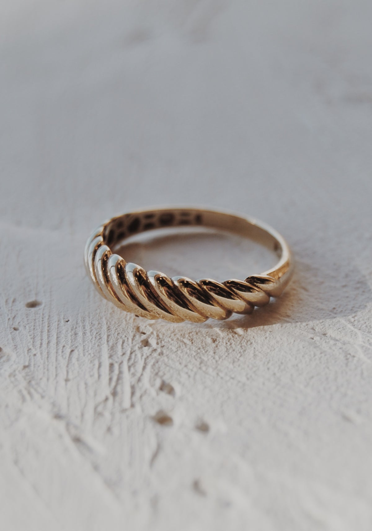 10k Gold Croissant Ring