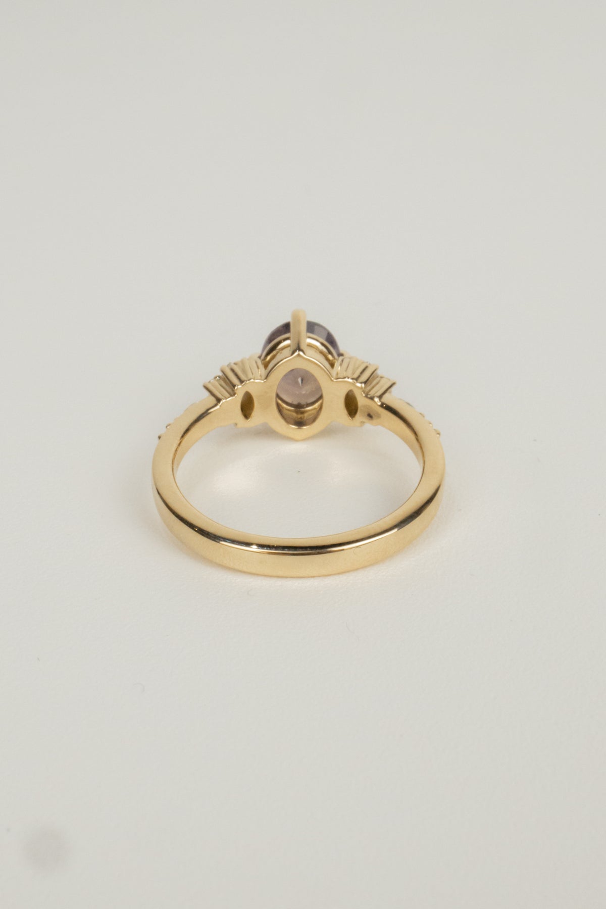 Madeline Engagement Ring- 1.70ct Oval Sri Lanka Sapphire