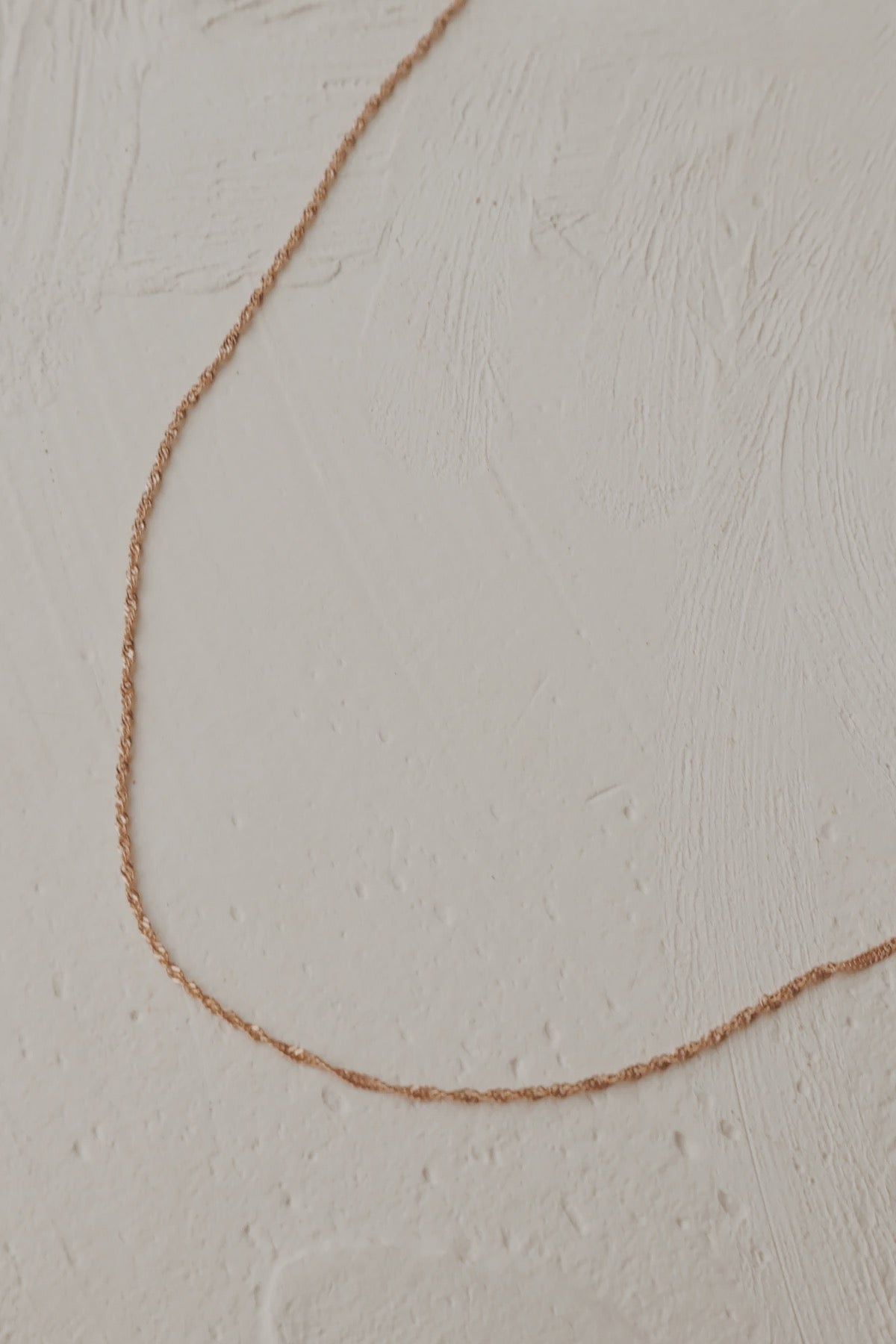 14k Rose Gold Singapore Chain Necklace