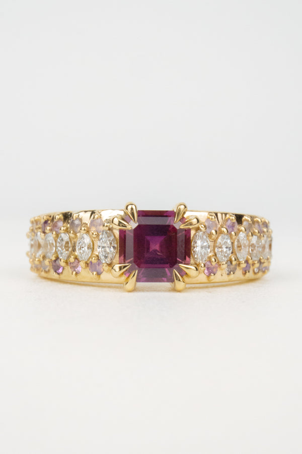 Madden Engagement Ring- 0.9ct Natural Pink Sapphire