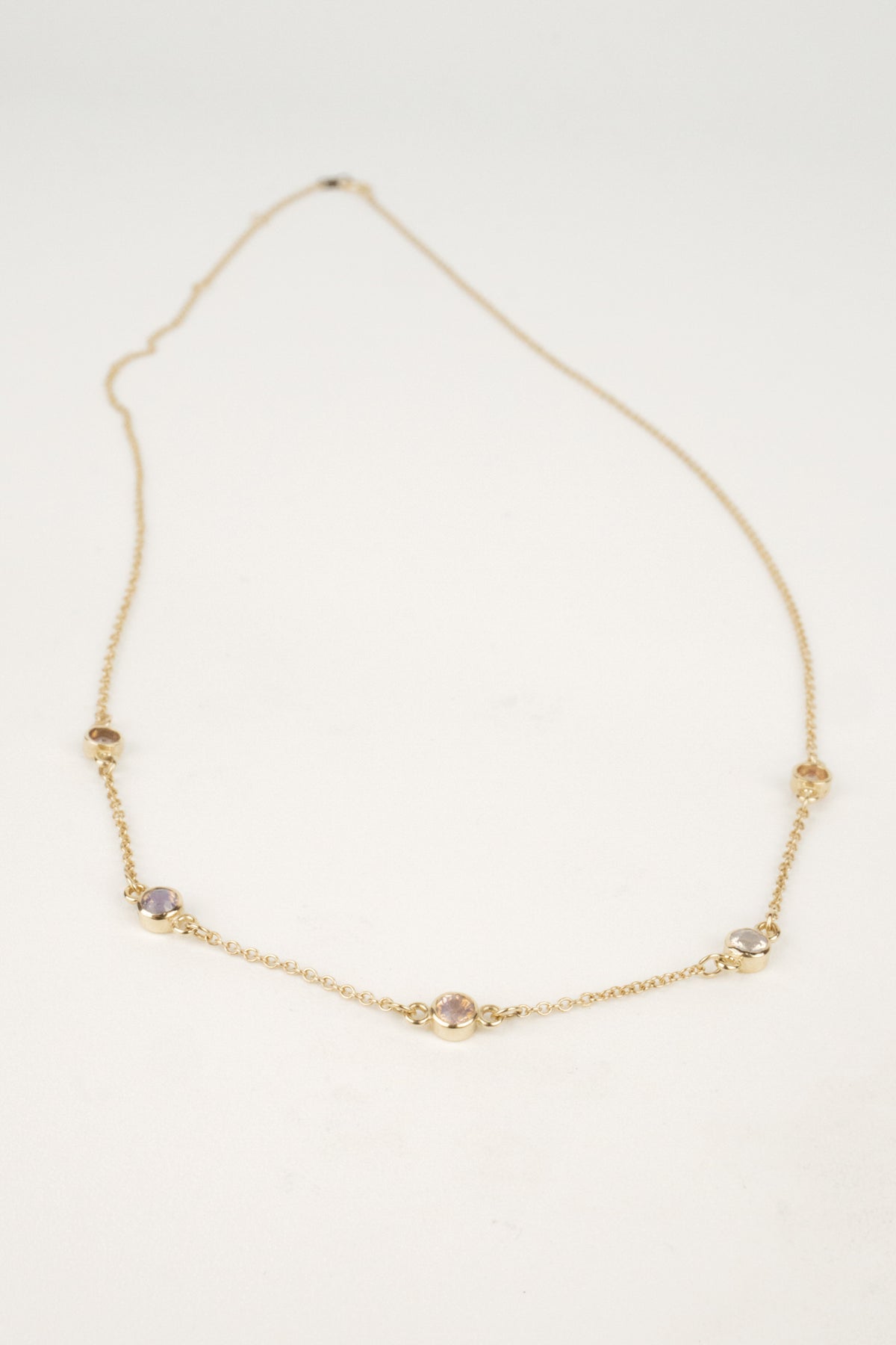 Pink Sapphire Necklace