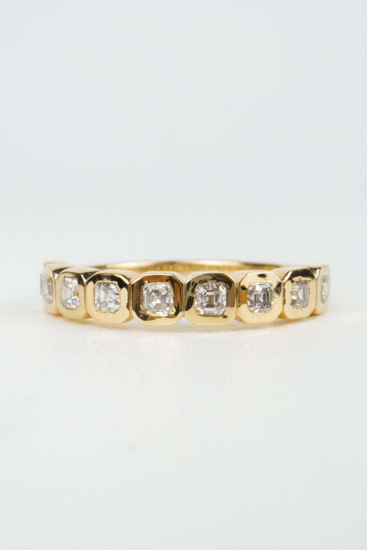 Palmer Asscher Bezel Wedding Band
