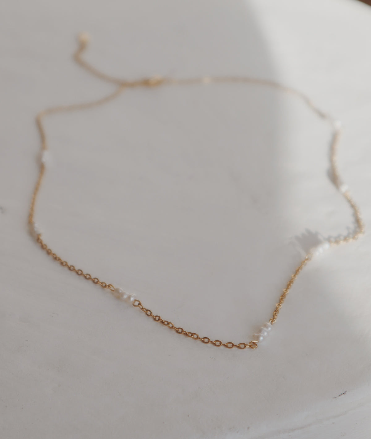 Evan Pearl Trio Necklace