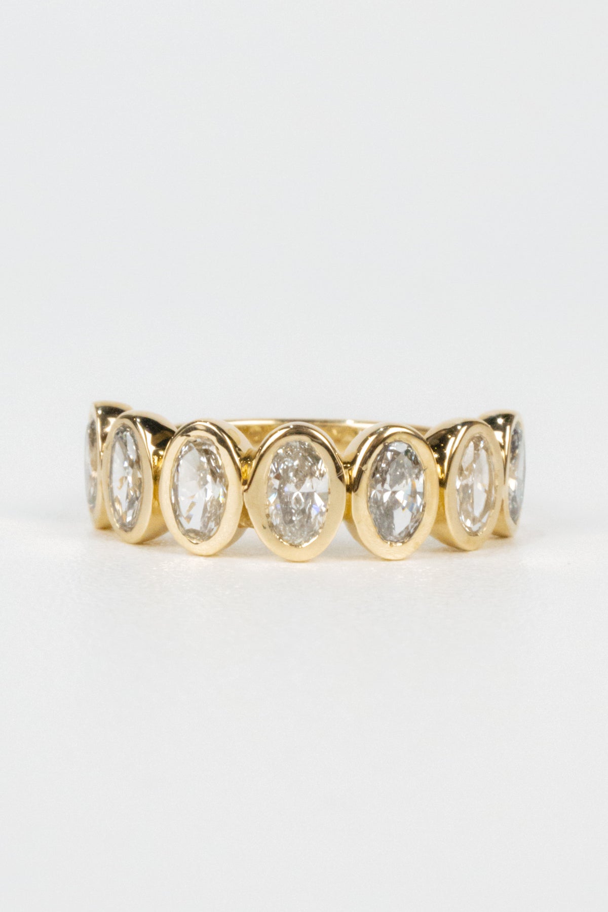Lawrence Wedding Band- 1.3ctw Oval