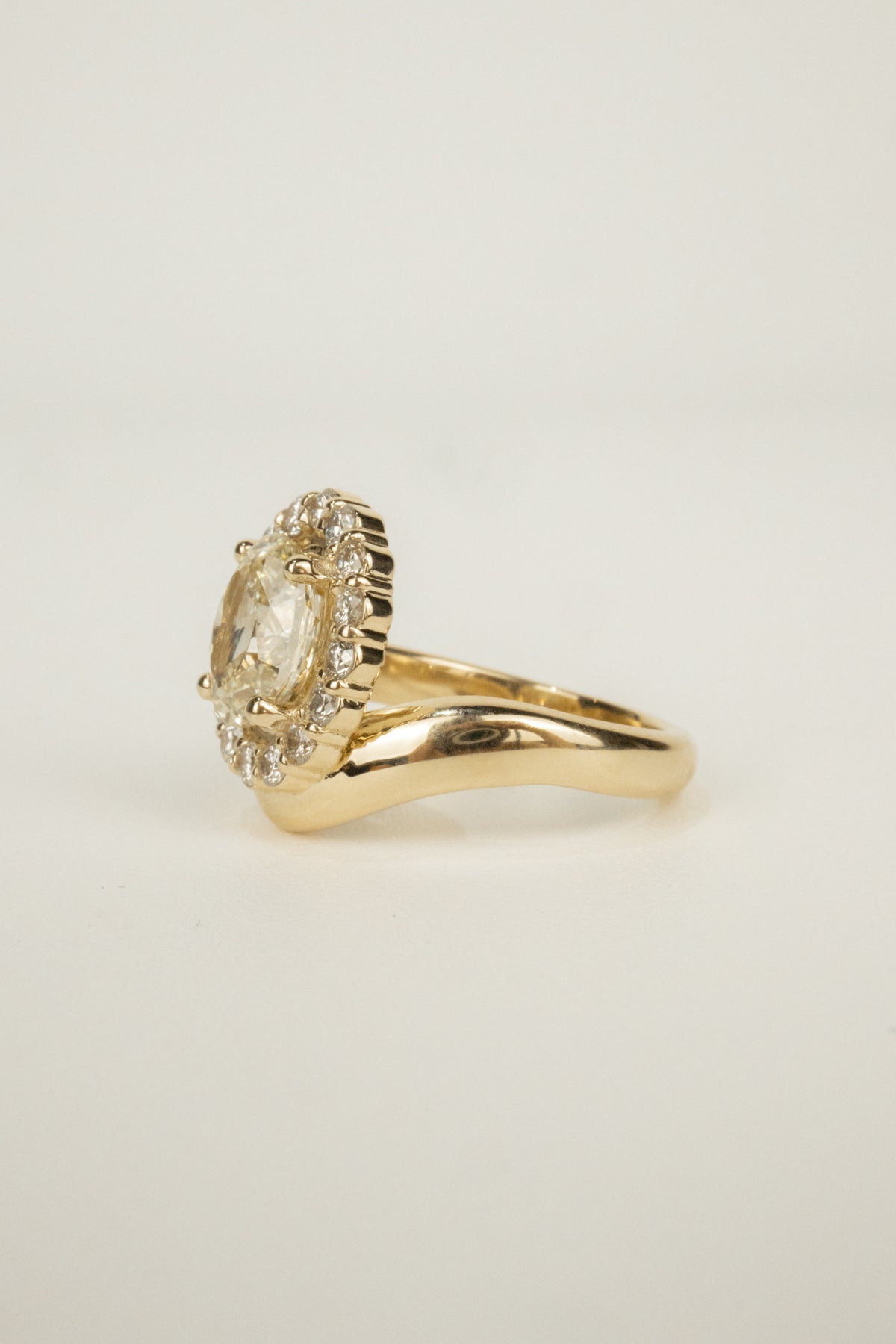 Bonnie Engagement Ring- 2ct Fancy Yellow Lab Diamond