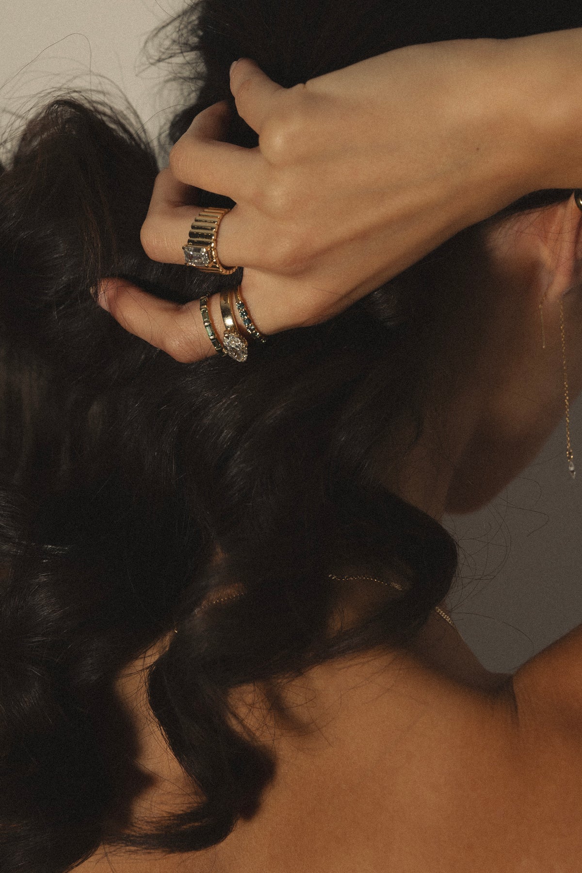 Ellie Wedding Band- Natural Sapphires