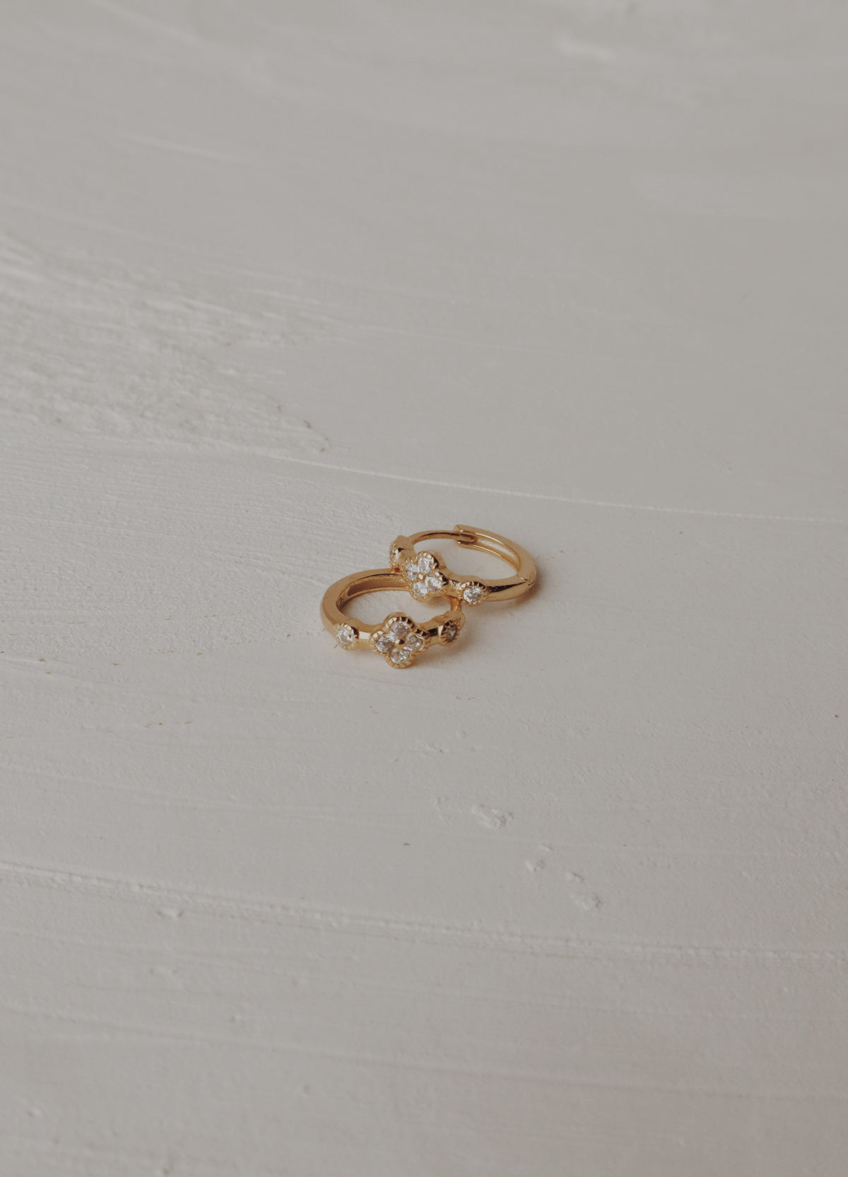 Wisteria Huggie Hoop Earrings