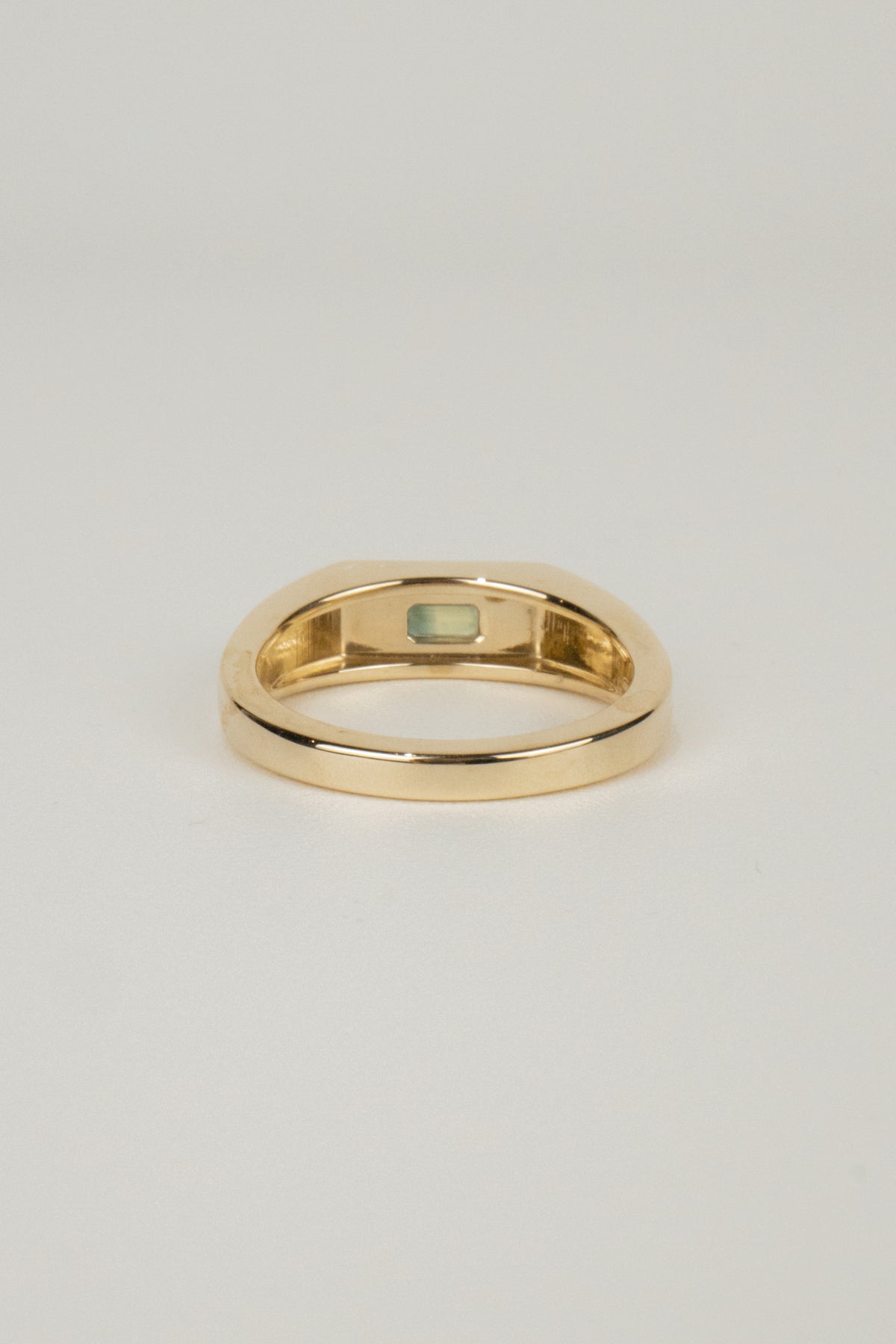 Grayson Men's Signet Ring- 0.85ct Parti Sapphire