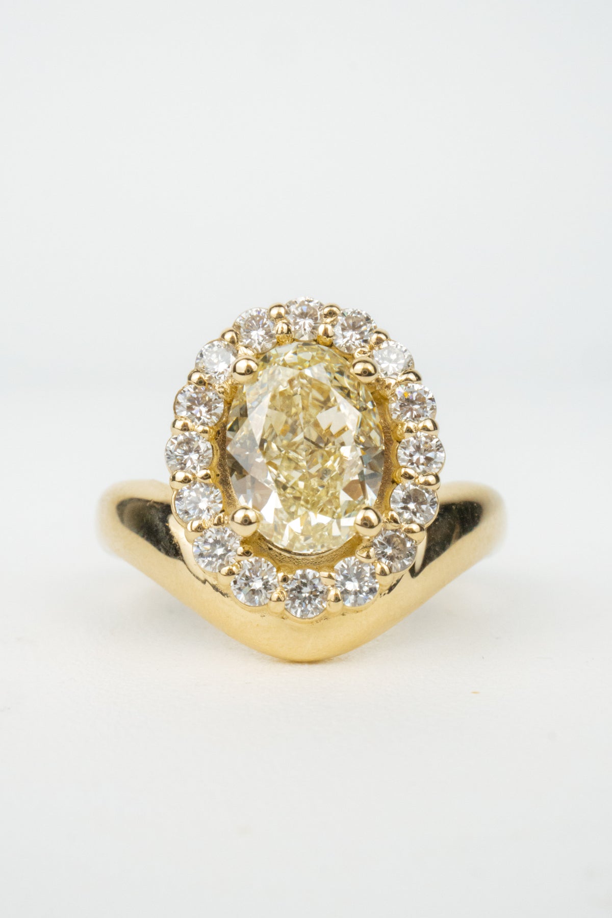 Bonnie Engagement Ring- 2ct Fancy Yellow Lab Diamond