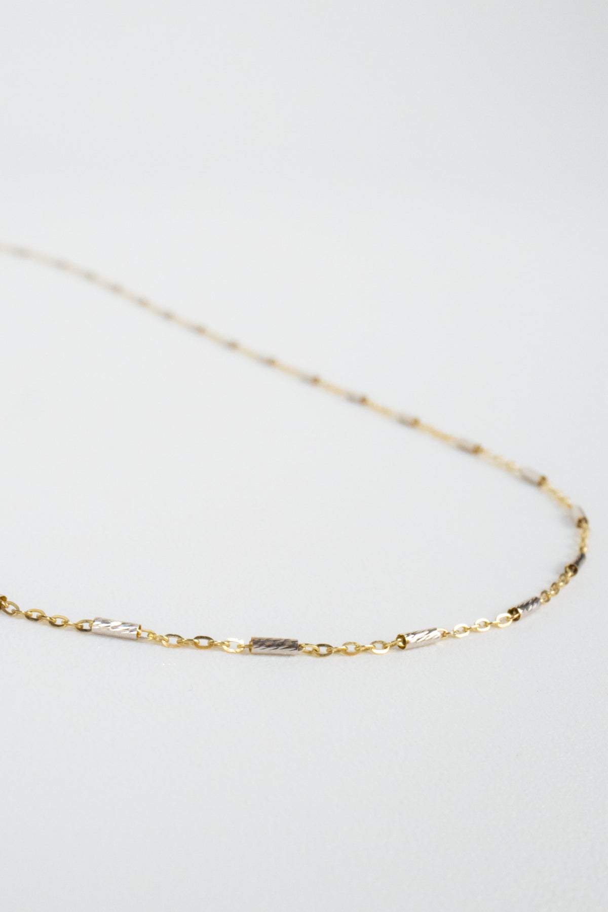 10K Sage Mixed Metal Necklace