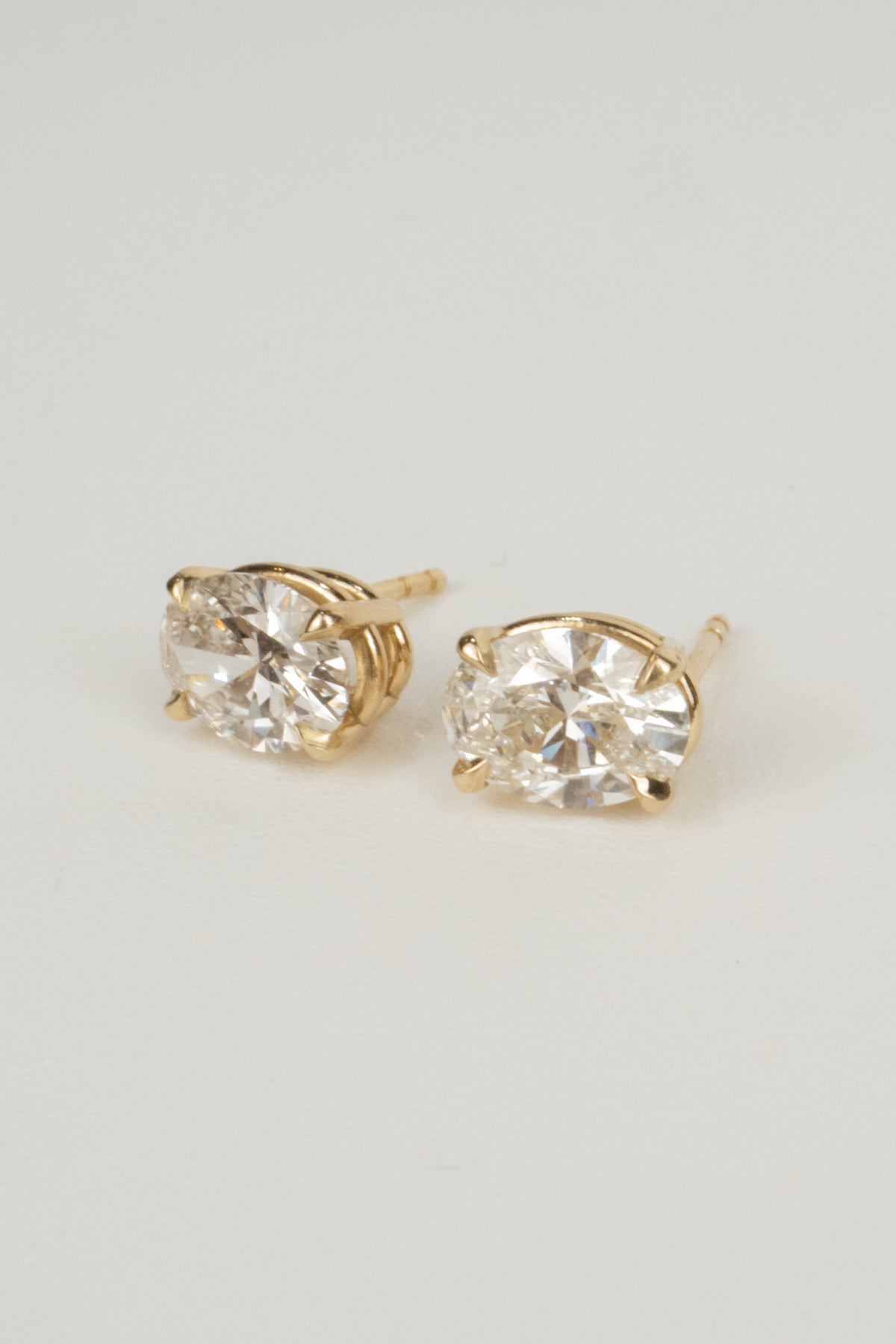 Greer Diamond Earrings- 2ctw Oval