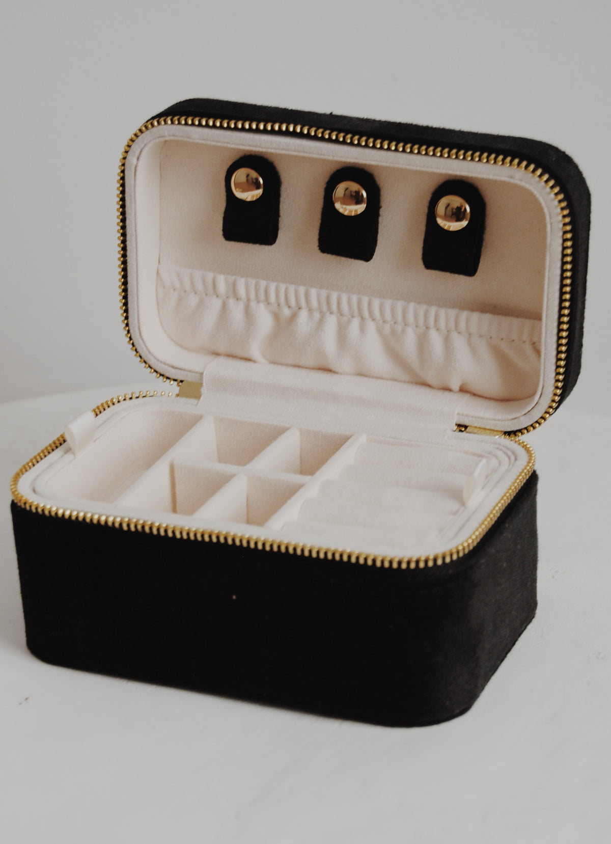 The Decades Mini Jewelry Box in Black and Boujee