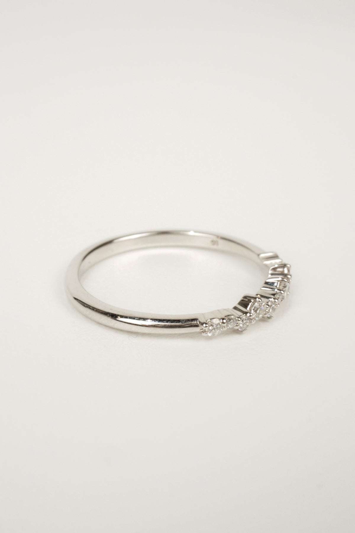 Diamond Confetti Wedding Ring - White Gold