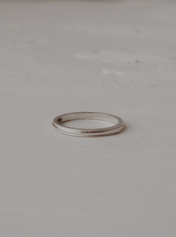 Women’s Parker Wedding Band - White Gold