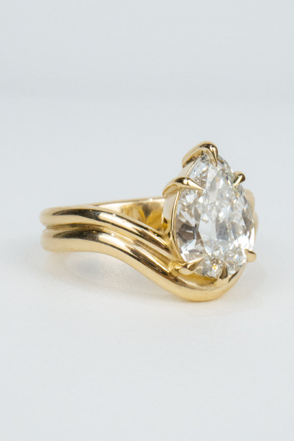 Tyler Engagement Ring- 2.5ct Antique Pear