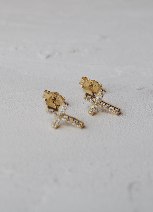 Cross Stud Earrings