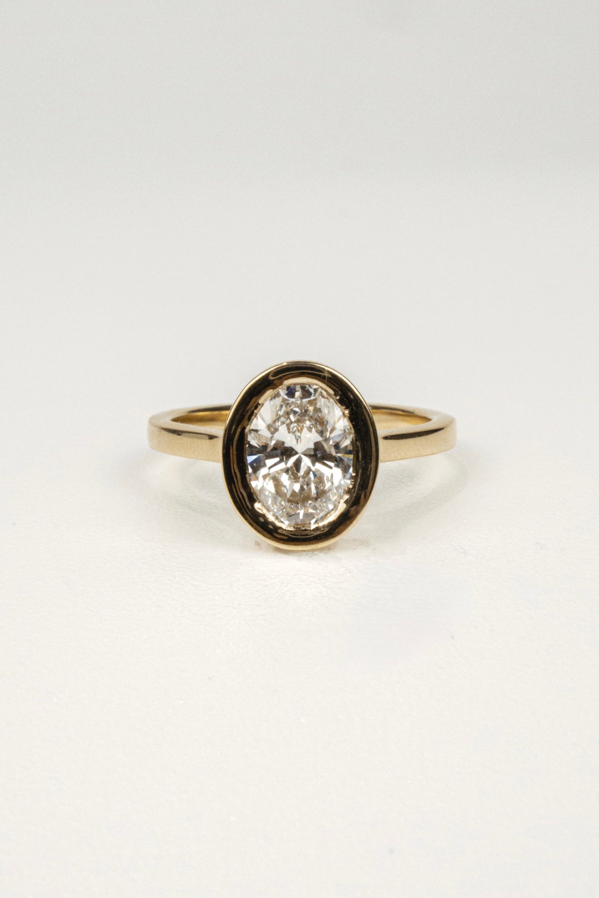 Carsyn Oval Bezel Engagement Ring