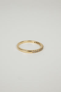 Honey Wedding Band- Champagne Diamonds