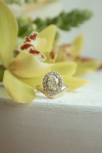 Bonnie Engagement Ring- 2ct Fancy Yellow Lab Diamond