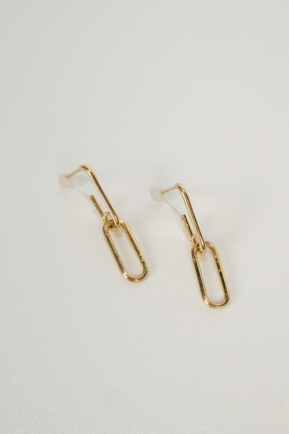 10k Margo Paperclip Earrings