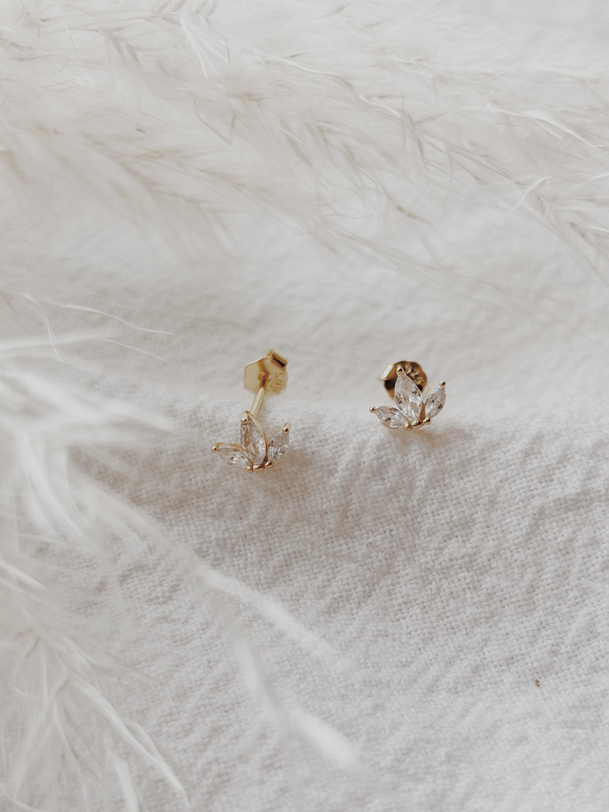 Marquise Fleurette Stud Earrings