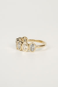 Lawrence Wedding Band- 1.3ctw Oval