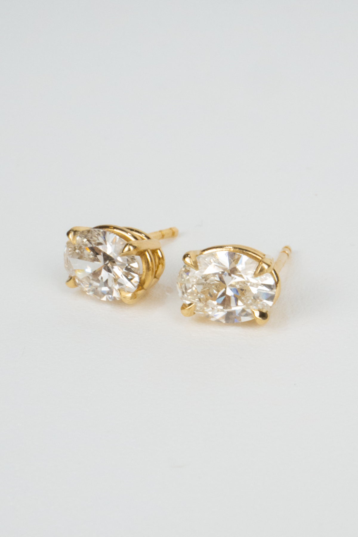 Greer Diamond Earrings- 2ctw Oval