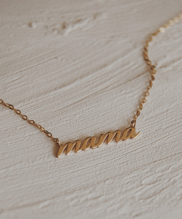 10k Gold Mama Necklace