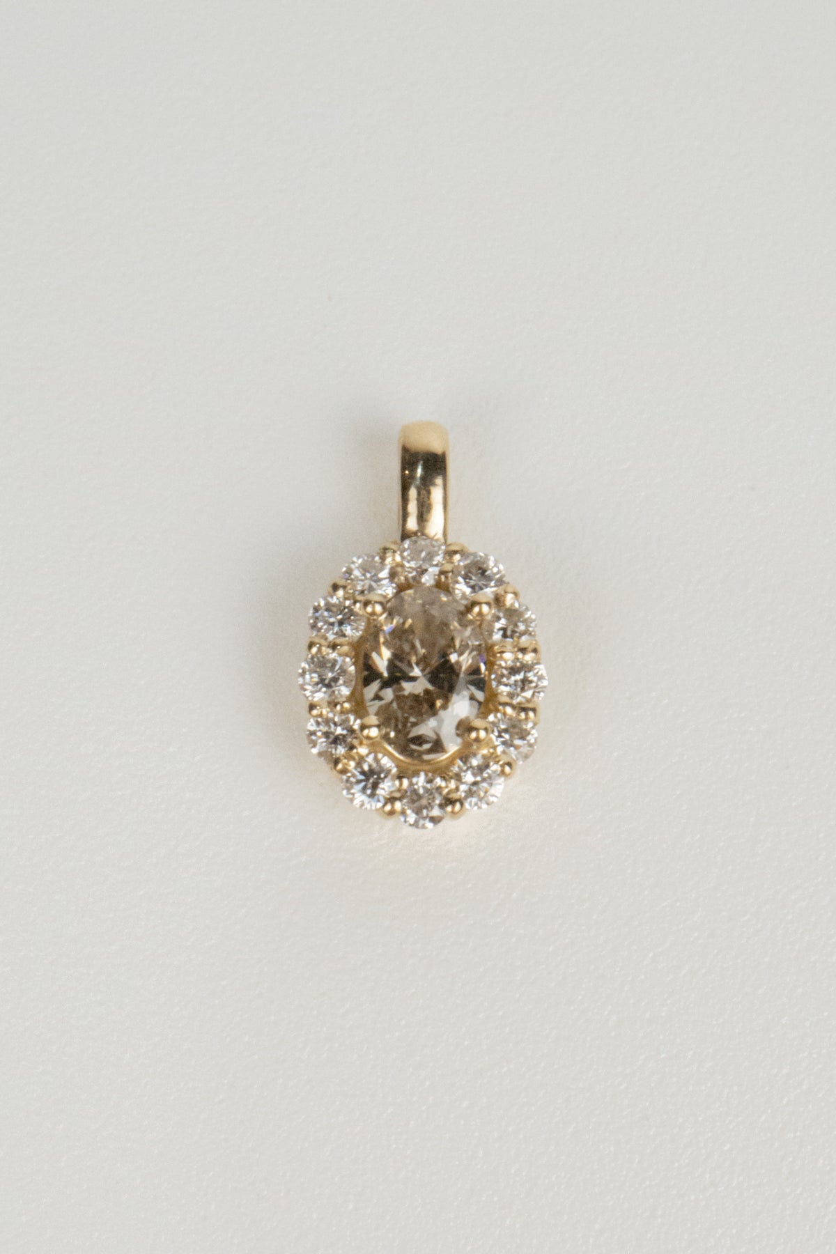 Salome Necklace Pendant- 2ctw Champagne Diamond