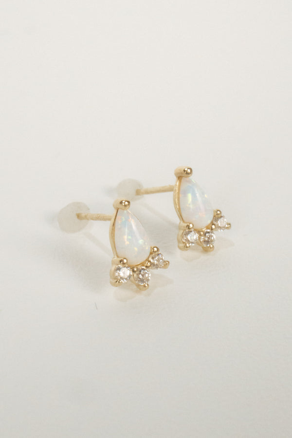 10k Kate Opal Stud Earrings