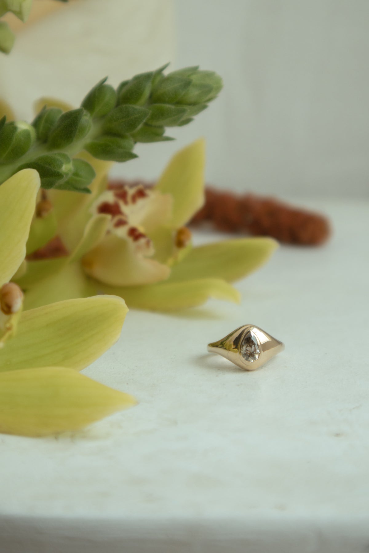 Selah Pinky Ring- 0.5ct Champagne Diamond