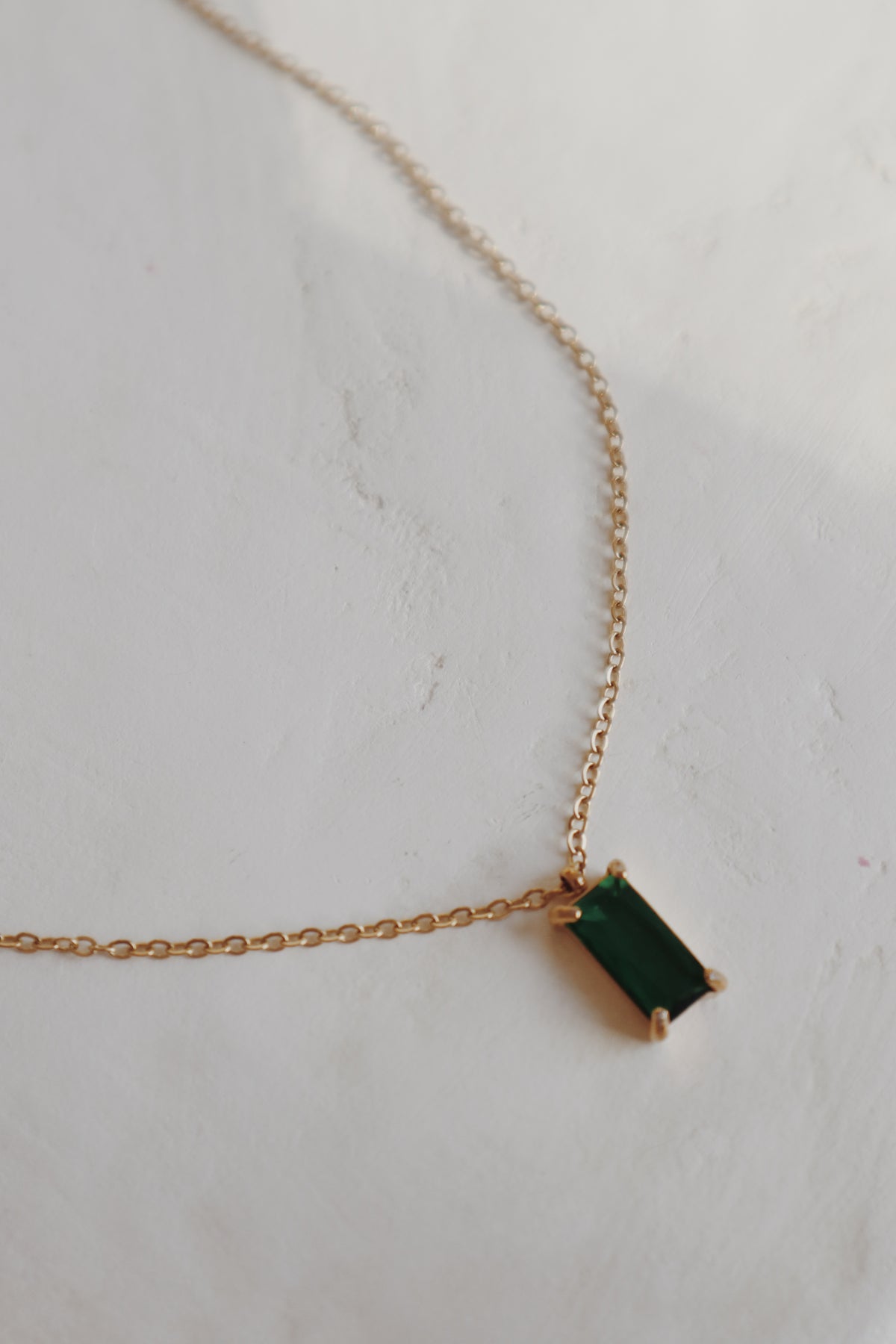 Brynna Necklace in Emerald