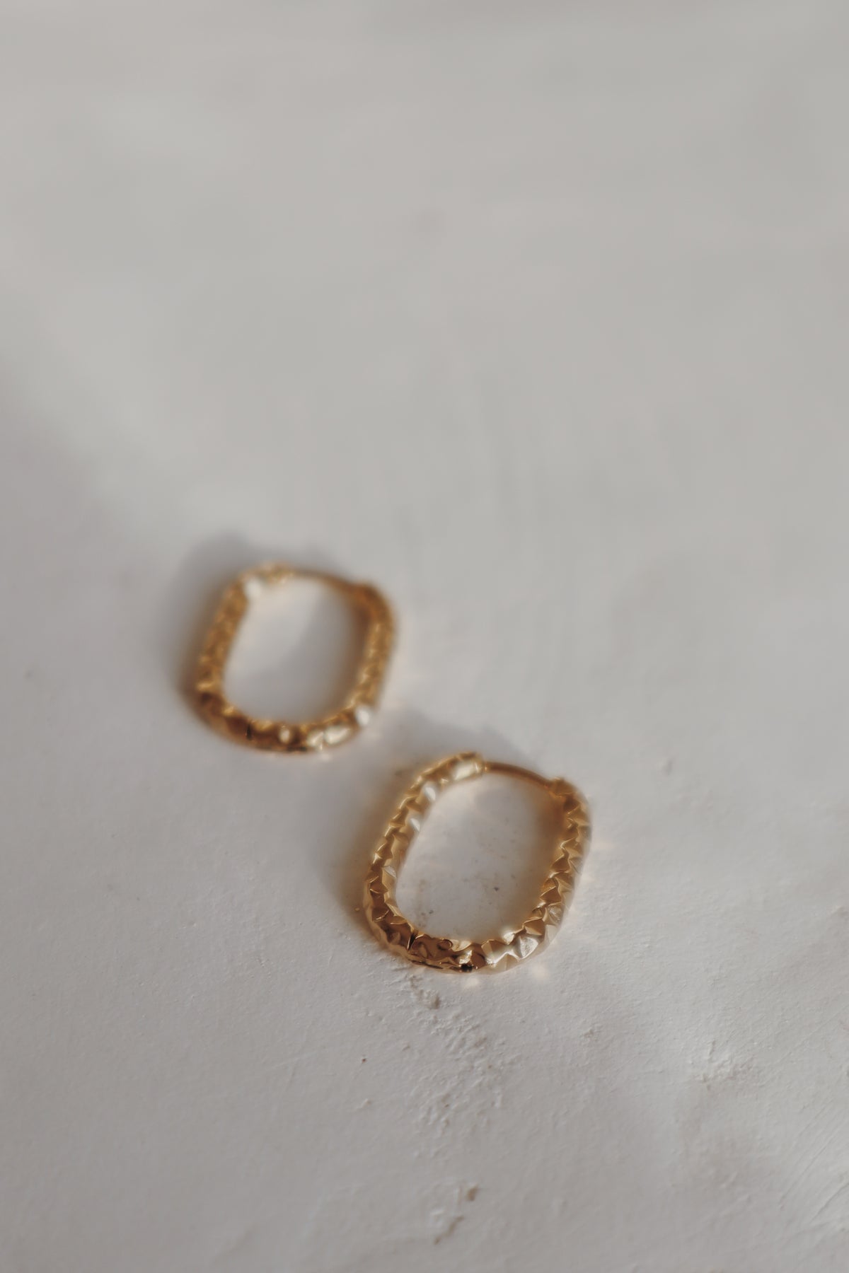 Sparkler Oblong Hoop Earrings
