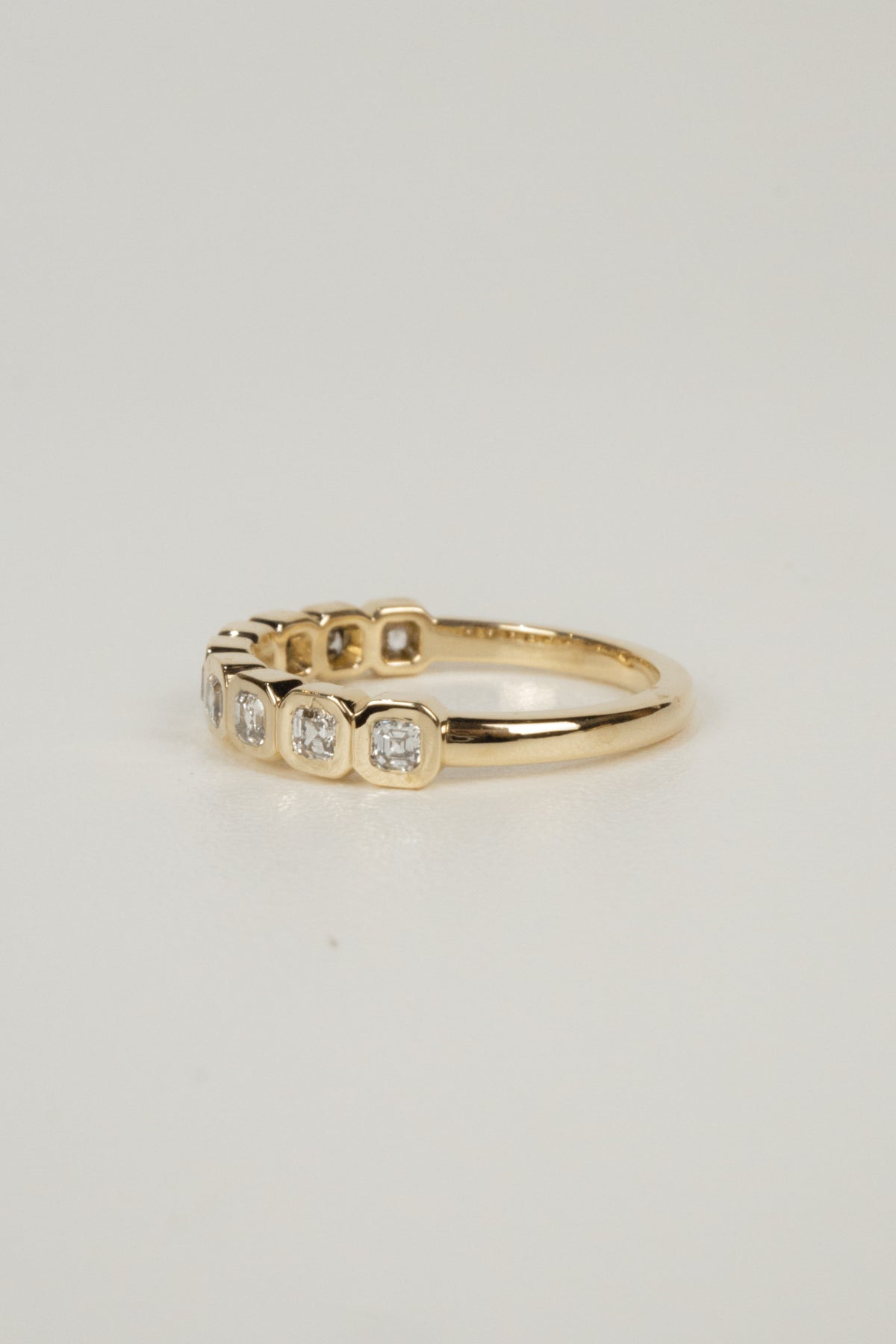 Palmer Wedding Band- Asscher Diamonds