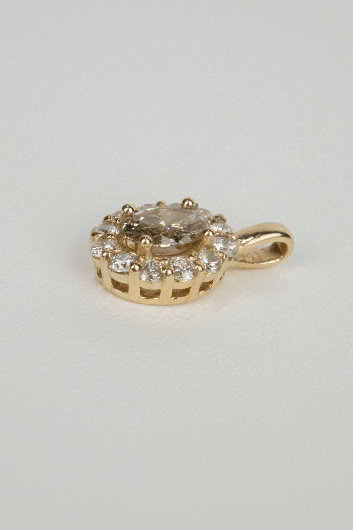 Salome Necklace Pendant- 2ctw Champagne Diamond