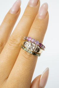 Ellie Wedding Band- Natural Sapphires