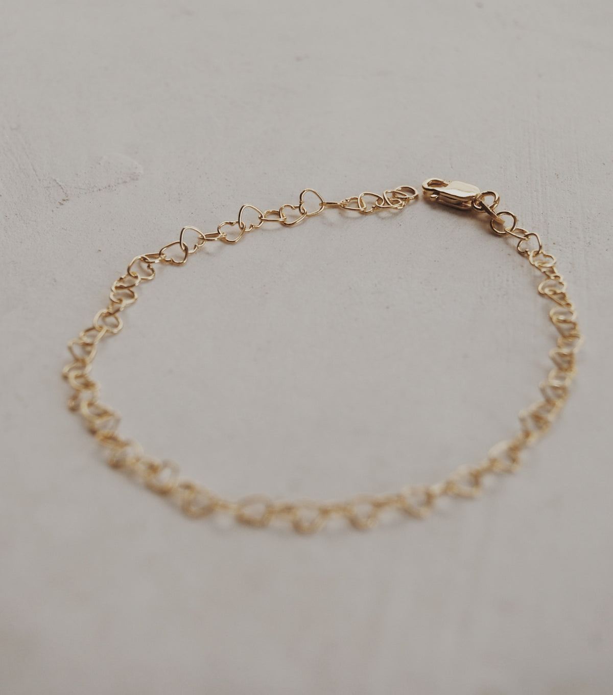 10k Gold Heart Bracelet