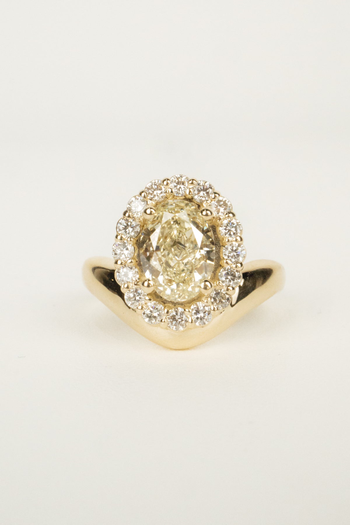 Bonnie Engagement Ring- 2ct Fancy Yellow Lab Diamond