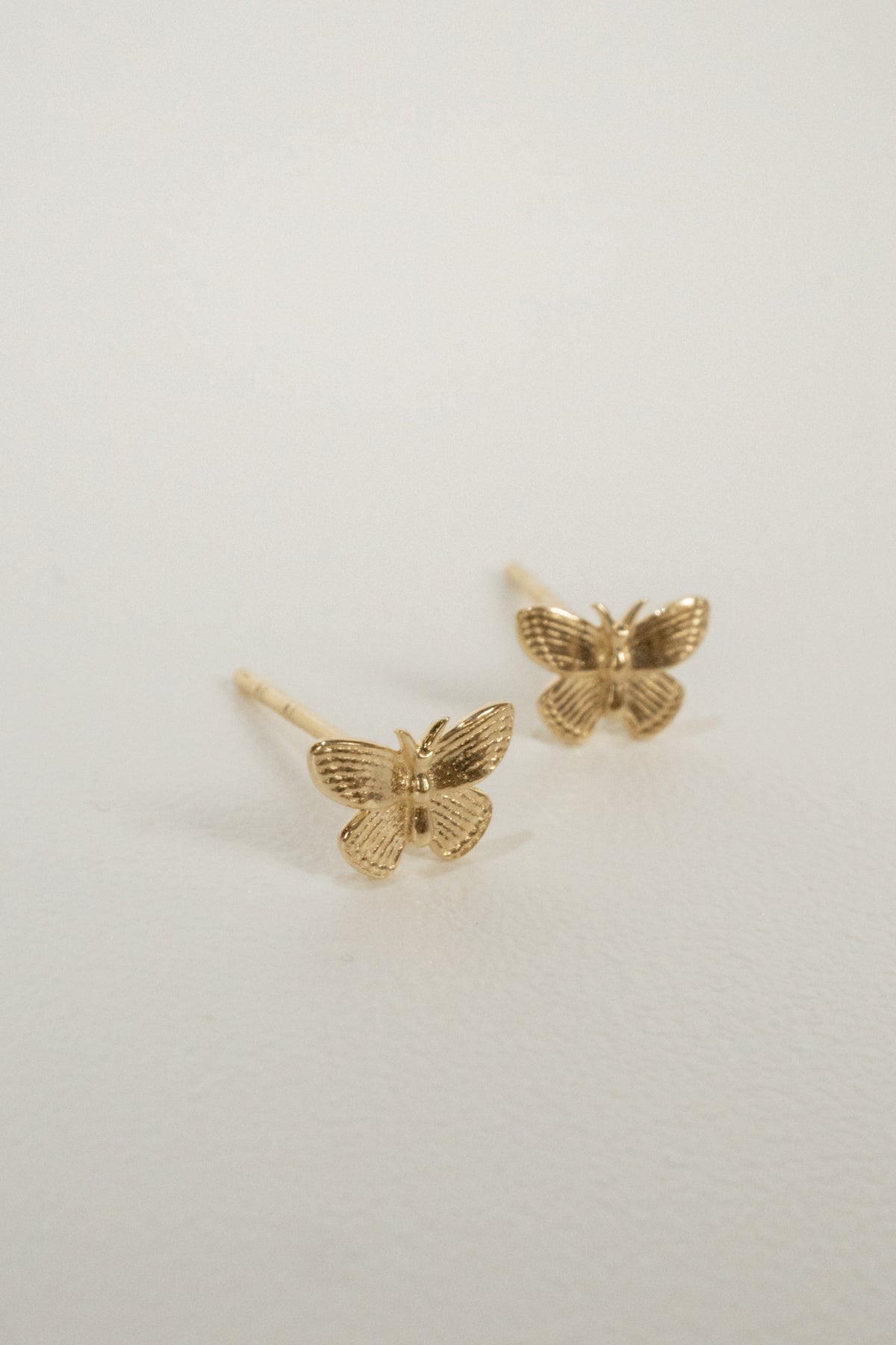 10K Butterfly Stud Earrings