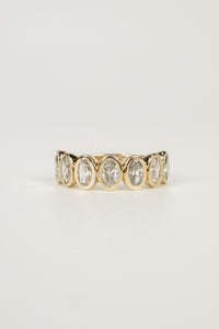 Lawrence Wedding Band- 1.3ctw Oval
