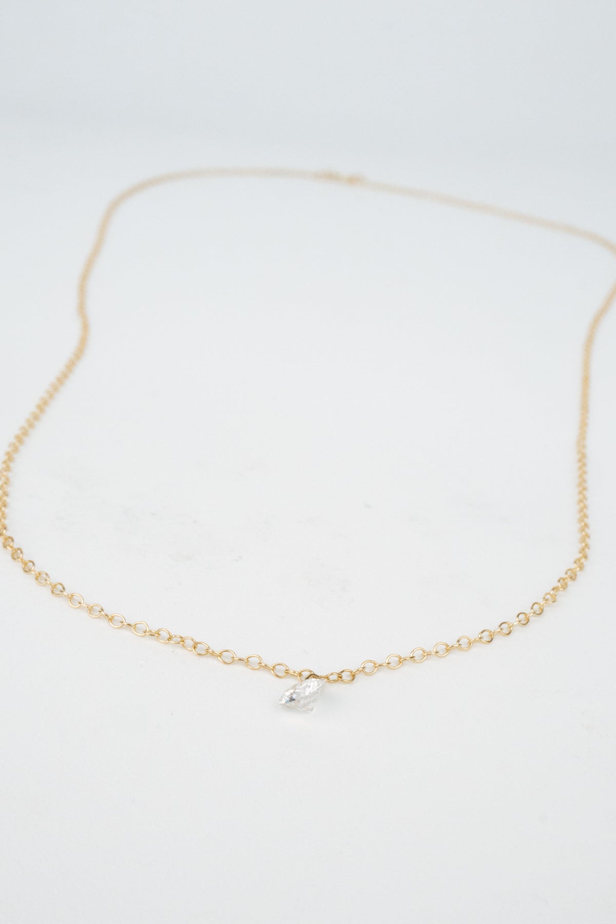 10K Marcel Floating Diamond Necklace
