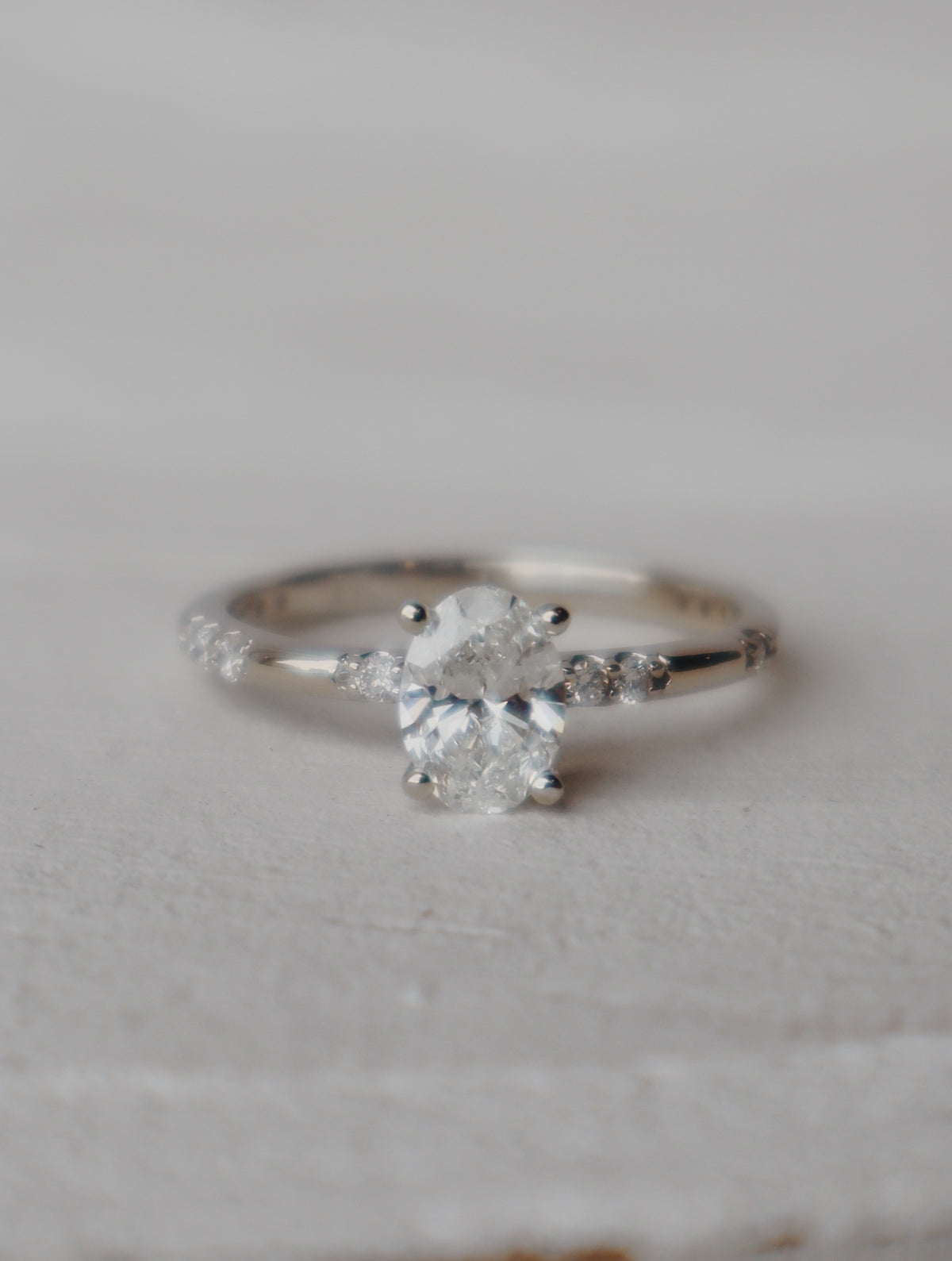 Bryn Oval Solitaire Engagement Ring- 0.72 CT
