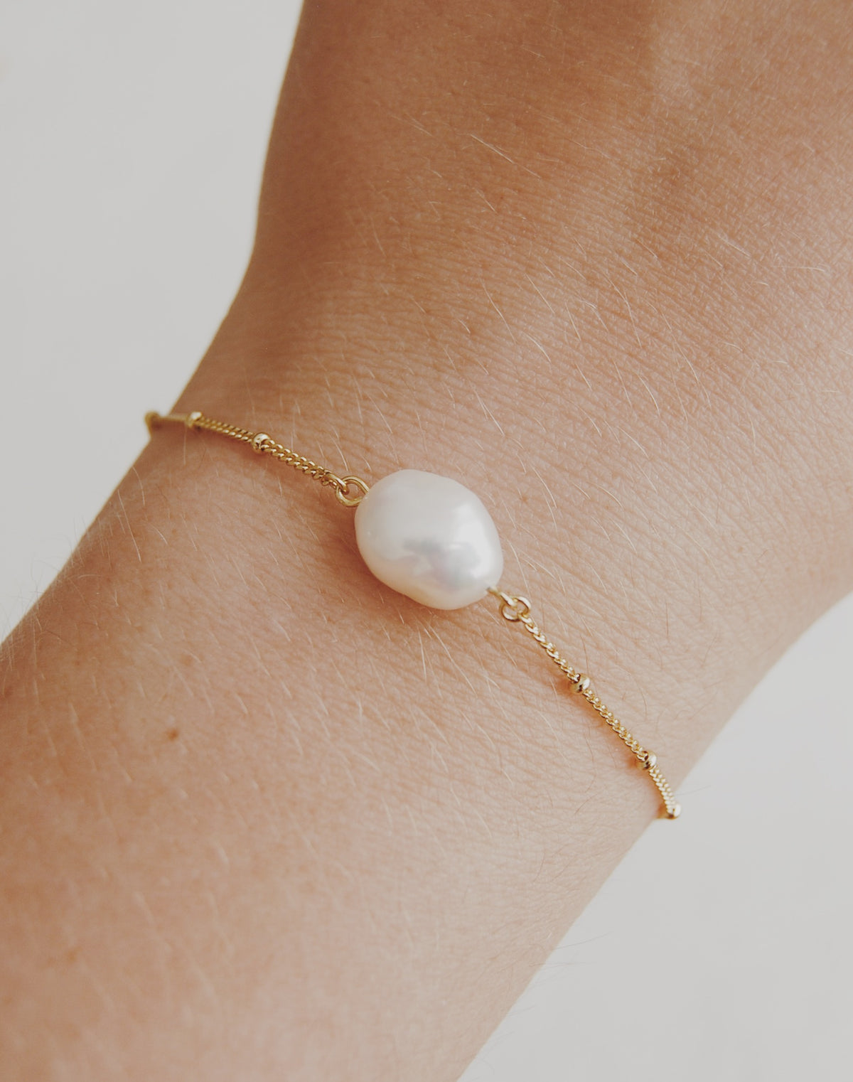 Pearl Satellite Vermeil Bracelet