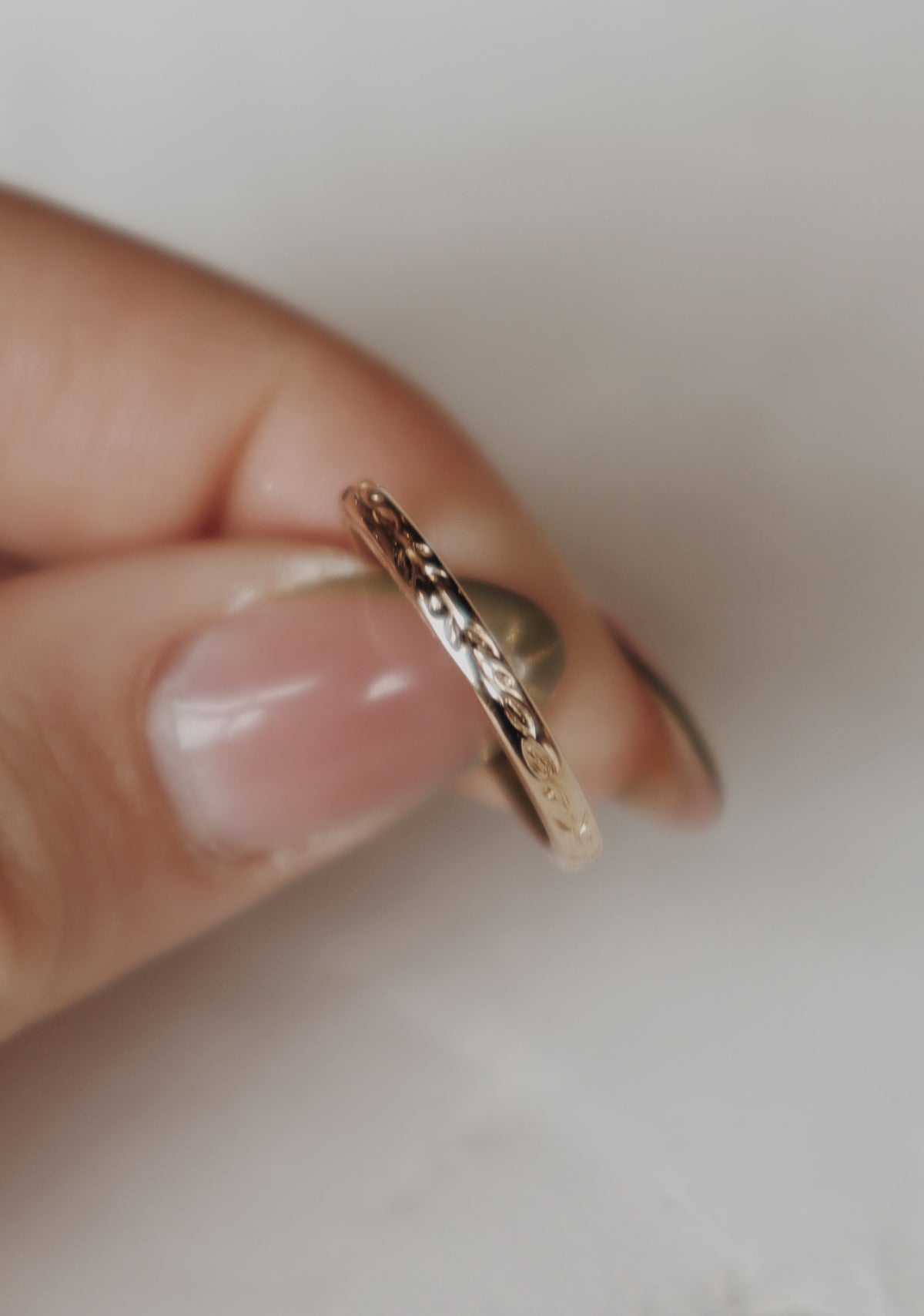 Olive Branch Wedding Ring