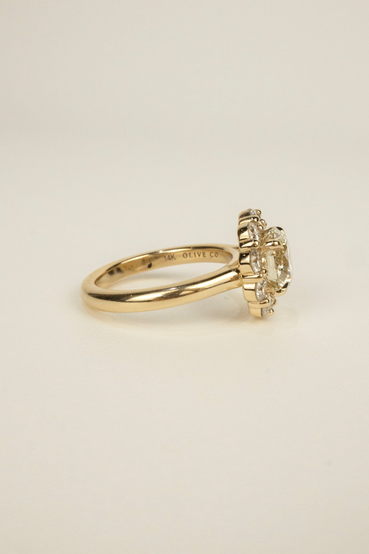 Iverson Engagement Ring- 3.39ctw Yellow Round