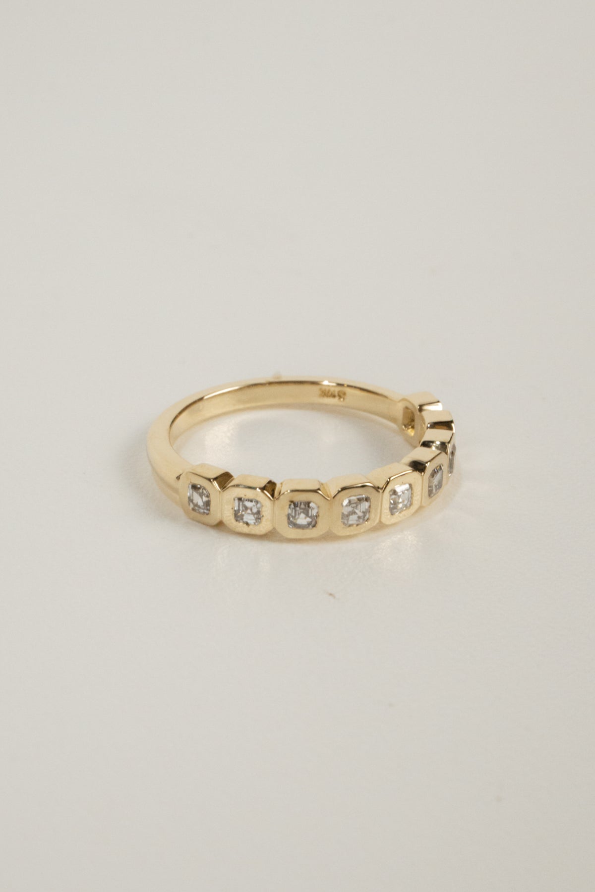 Palmer Wedding Band- Asscher Diamonds
