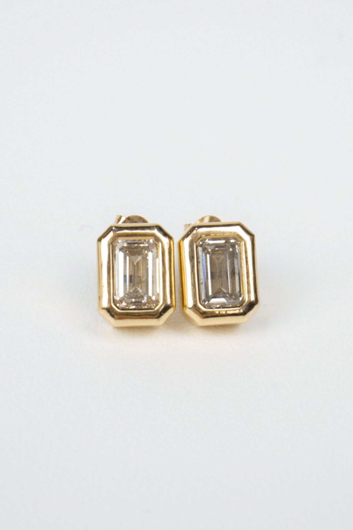 Farah Diamond Earrings- 1.5ctw Emerald-Cut