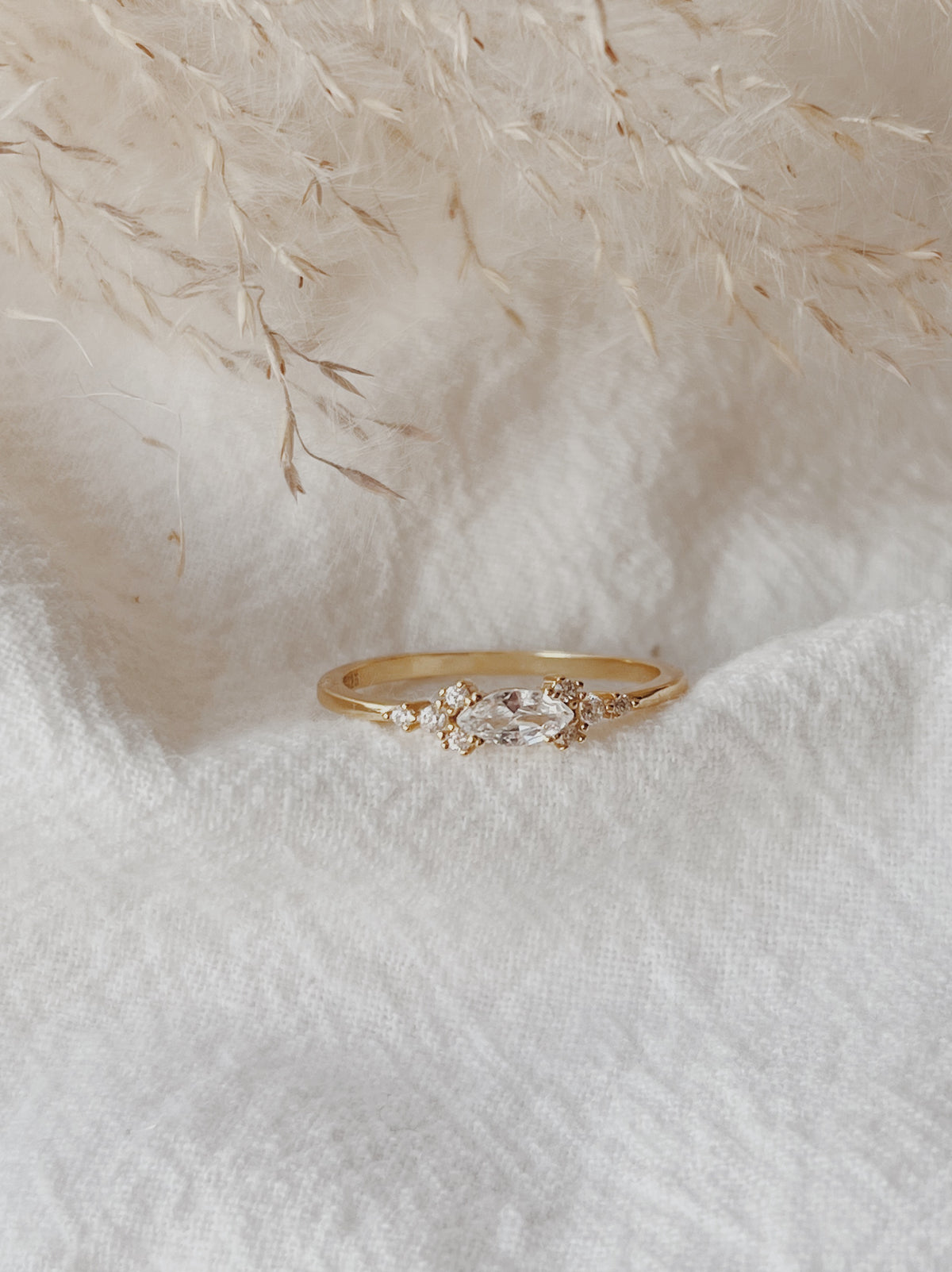 Marquise Cluster Ring