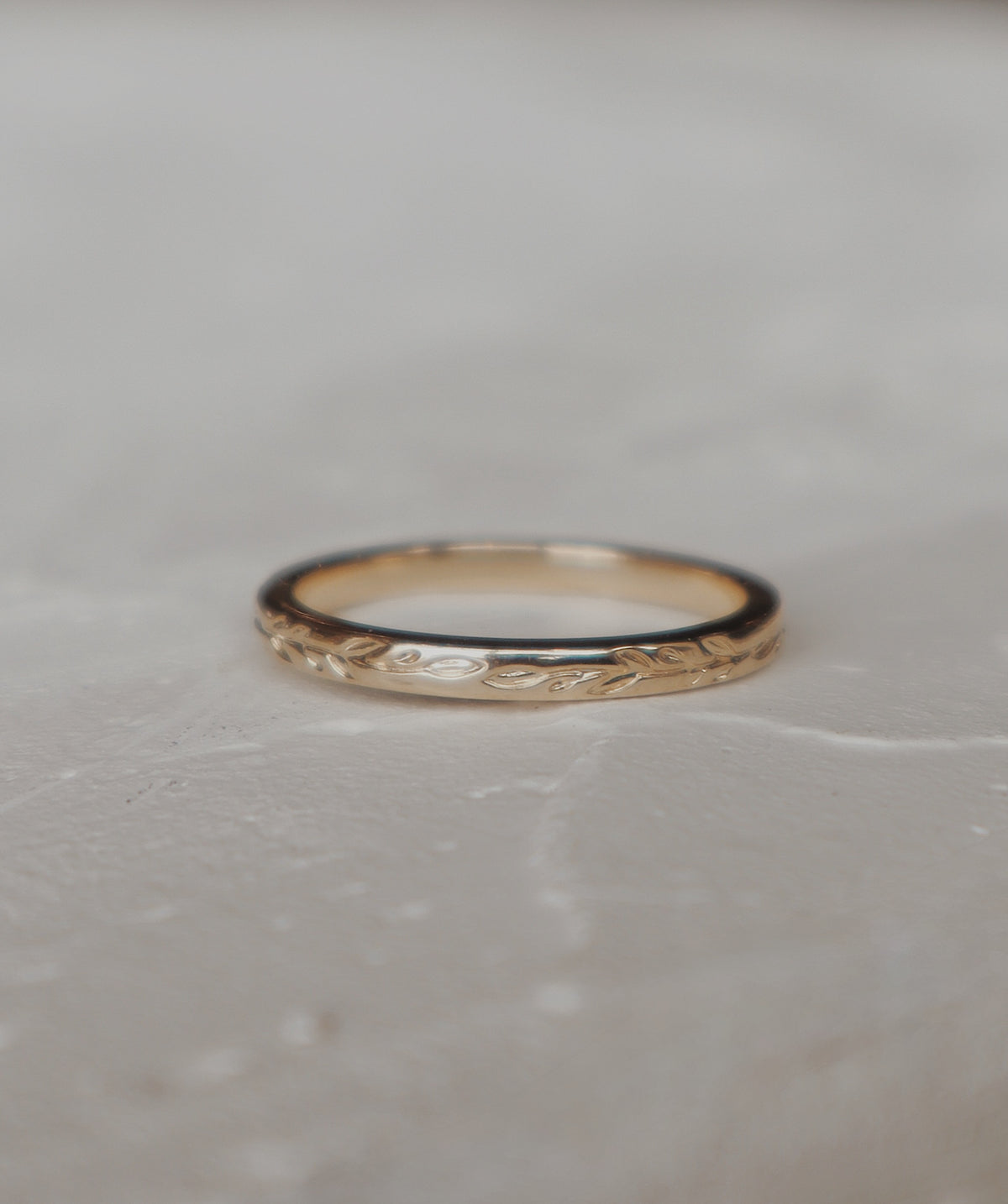 Olive Branch Wedding Ring