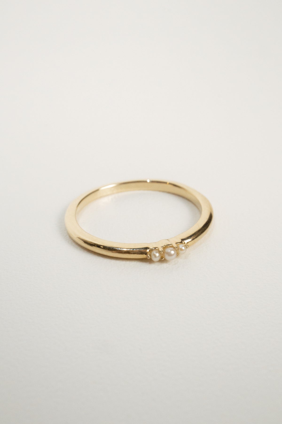 10k Bella Pearl Ring